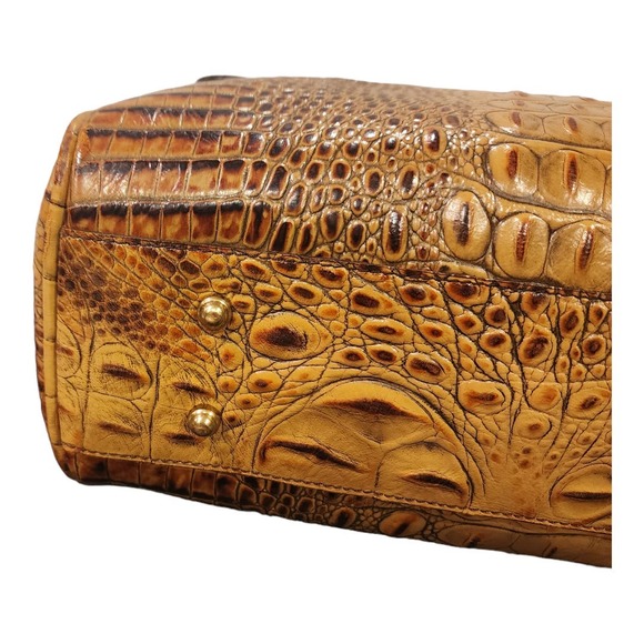 SOLD! BRAHMIN Toasted Almond Melbourne Satchel with chain shoulder strap - Picture 8 of 16